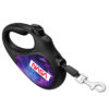 Повідець-рулетка для собак WAUDOG R-leash, малюнок "NASA21", S, до 15 кг, 5 м, світловідбиваюча стрічка чорний - Зображення 5