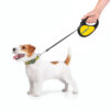 Повідець-рулетка для собак WAUDOG R-leash, малюнок "Сміливість", S, до 15 кг, 5 м, світловідбиваюча стрічка чорний - Зображення 9