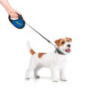 Повідець-рулетка для собак WAUDOG R-leash, малюнок "Сміливість", S, до 15 кг, 5 м, світловідбиваюча стрічка чорний - Зображення 7