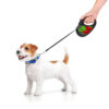 Повідець-рулетка для собак WAUDOG R-leash, малюнок "Калина", M, до 25 кг, 5 м, світловідбиваюча стрічка чорний - Зображення 9