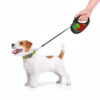 Повідець-рулетка для собак WAUDOG R-leash, малюнок "Калина", M, до 25 кг, 5 м, світловідбиваюча стрічка чорний - Зображення 10