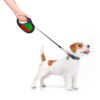 Повідець-рулетка для собак WAUDOG R-leash, малюнок "Калина", M, до 25 кг, 5 м, світловідбиваюча стрічка чорний - Зображення 7