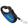 Повідець-рулетка для собак WAUDOG R-leash, малюнок "Сміливість", S, до 15 кг, 5 м, світловідбиваюча стрічка чорний - Зображення 3