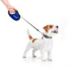 Повідець-рулетка для собак WAUDOG R-leash, малюнок "Сміливість", S, до 15 кг, 5 м, світловідбиваюча стрічка чорний - Зображення 10