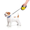 Повідець-рулетка для собак WAUDOG R-leash, малюнок "Сміливість", S, до 15 кг, 5 м, світловідбиваюча стрічка чорний - Зображення 8