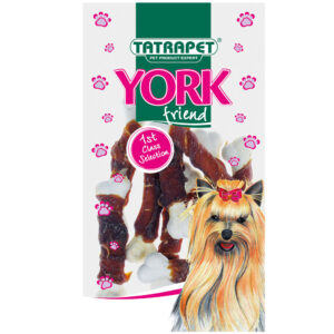 Ласощі для собак York, кальцієві кісточки з качкою 50 г