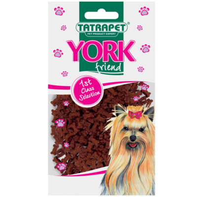 Ласощі для собак York, снекі-кісточки з куркою та яловичиною 90 г