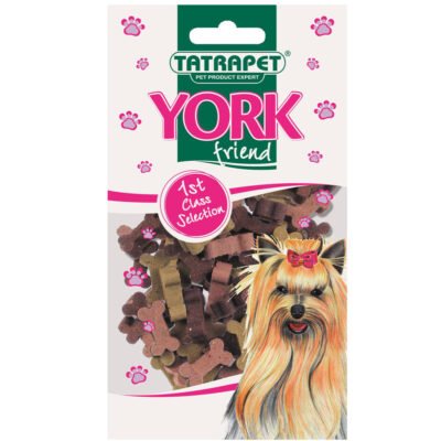 Ласощі для собак York, снекі-мікс з куркою, яловичиною, беконом 70 г