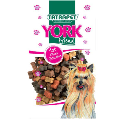 Ласощі для собак York, снекі-мікс з куркою,яловичиною, ягням, рибою 70 г