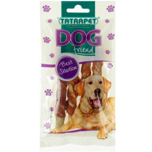 Ласощі для собак Dog, палички з качиної шкіри та курки, 45 г (4шт)