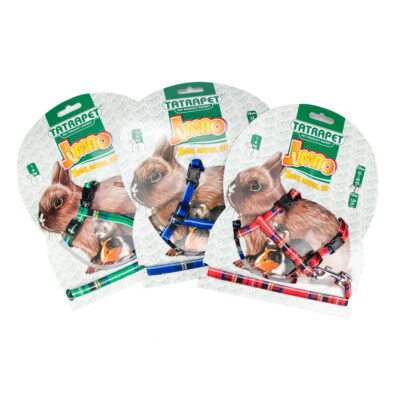 Поводок-шлея для гризуна.Jumbo ,1*22-45 cм (різні кольори) (12шт.уп.)
