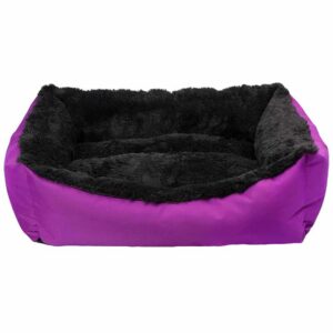 Лежак для тварини JELLYBEAN, прямокутний (фіолет/чорний) 50*38*19 см, 7 кг S