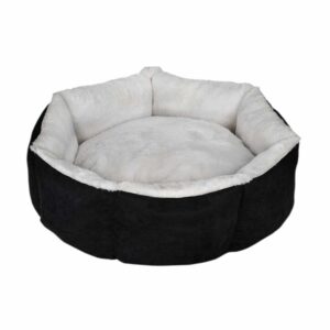 Лежак для тварини CUPCAKE, круглий (чорний/сірий) 80 см, 25кг L