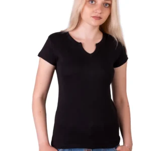 Футболка жіноча 21-2383 чорний 7