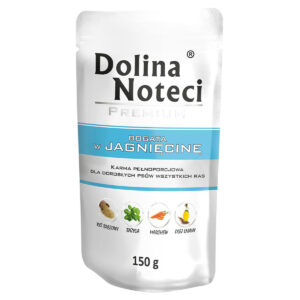 Пауч Dolina Noteci Premium для собак з ягнятиною, 150г