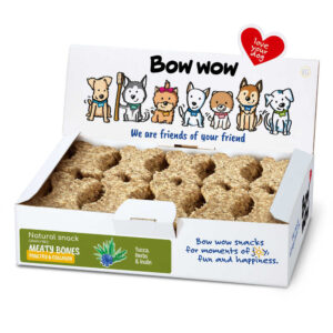 Ласощі для собак "Bow wow" натуральні кісточки з куркою та колагеном (30 шт/уп)