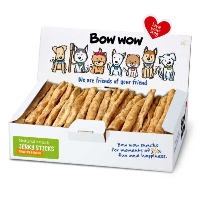 Ласощі для собак "Bow wow" палички з м'ясом птиці та юки (50 шт/уп )