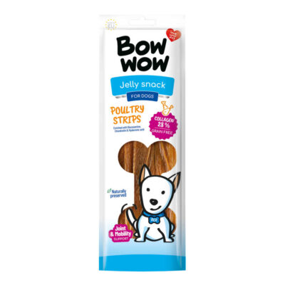 Ласощі для собак "Bow wow" смужки з яловичини та птиці, 22 см/60 г (20 шт в кор)