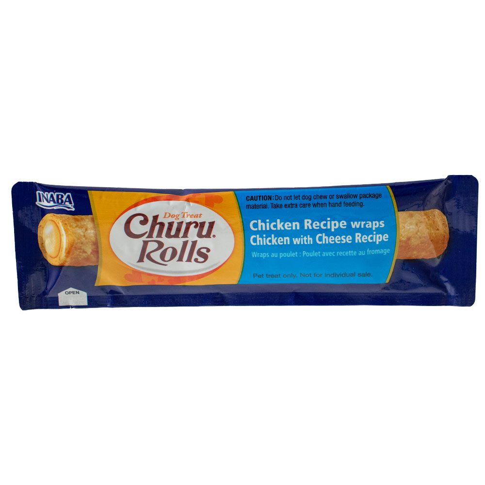Ласощі INABA "Churu Rolls" для собак, курка з сиром 1стік /12 г купити в Україні OnRiver.com.ua Ласощі INABA "Churu Rolls" для собак, курка з сиром 1стік /12 г