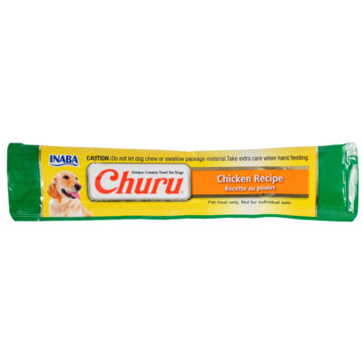 Ласощі INABA "Churu" для собак, вершковий мус в стіках, з куркою 1 стік/ 14 г