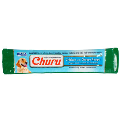 Ласощі INABA "Churu" для собак, вершковий мус в стіках, курка з сиром 1 стік/ 14 г