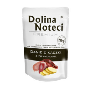 Пауч Dolina Noteci Premium Danie для дорослих собак усіх порід, качка з картоплею, 100 г