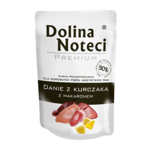 Пауч Dolina Noteci Premium Danie для дорослих собак усіх порід, курка з локшиною,100 г