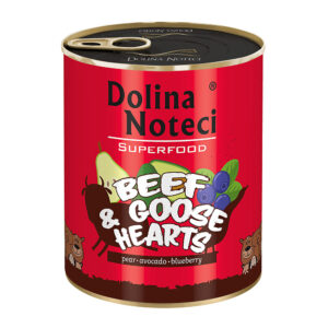 Консерва Dolina Noteci Superfood для cобак з яловичих і гусячих сердець, 800 г
