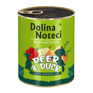 Консерва Dolina Noteci Superfood для cобак з олениною та качкою, 800 г