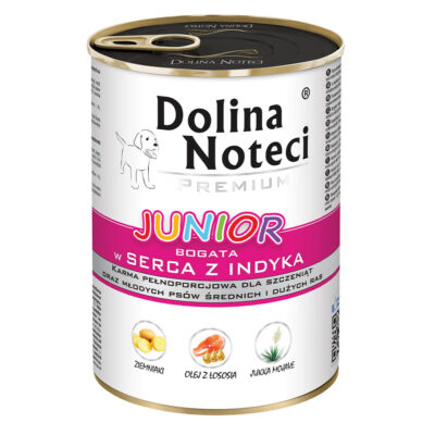 Корм конс. Dolina Noteci Premium для цуценят з індичим серцем, 400 г