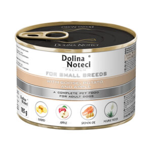 Корм конс. Dolina Noteci Premium для собак маленьк. порід, з гусем, картопл+яблука, 185 г