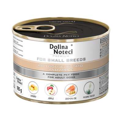 Корм конс. Dolina Noteci Premium для собак маленьк. порід, з гусем, картопл+яблука, 185 г