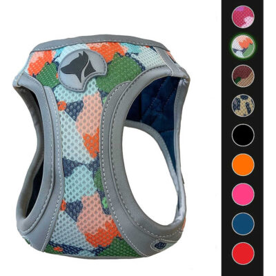 Шлея HIKING REFLECTIVE, арлекін, нейлон, L 46-53см