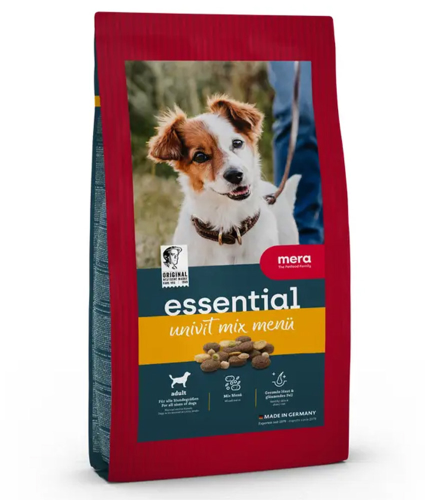 MERA essential Univit корм для собак з норм. рівнем активності (змішана крокета), 12.5 кг купити в Україні OnRiver.com.ua MERA essential Univit корм для собак з норм. рівнем активності (змішана крокета), 12.5 кг