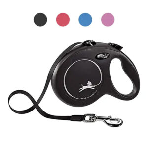 Рулетка FLEXI New Classic L, 5м, до 50кг, стрічка, чорна