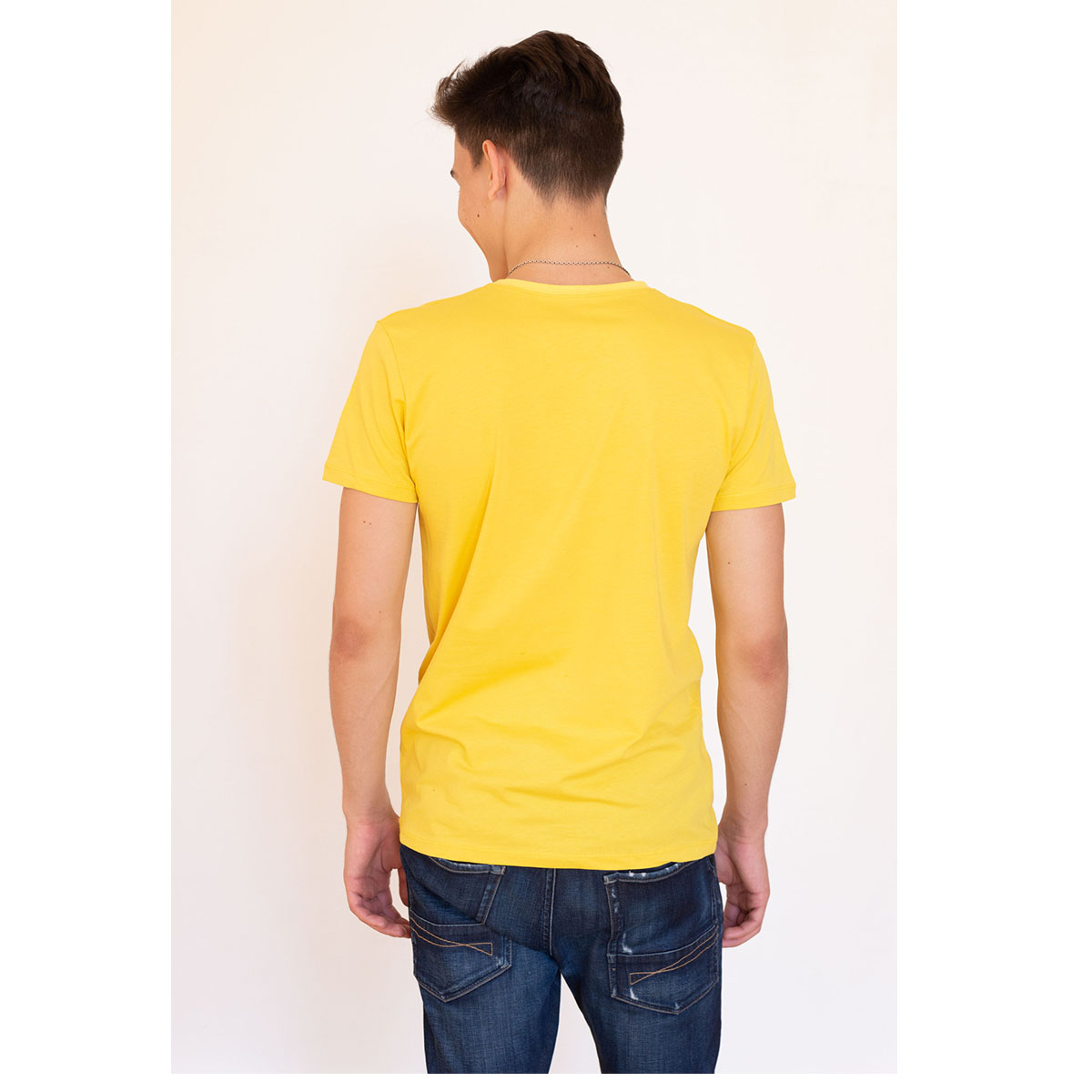 Футболка чоловіча 12-1316 жовтий XL купити в Україні OnRiver.com.ua Футболка чоловіча 12-1316 жовтий XL - Зображення 2