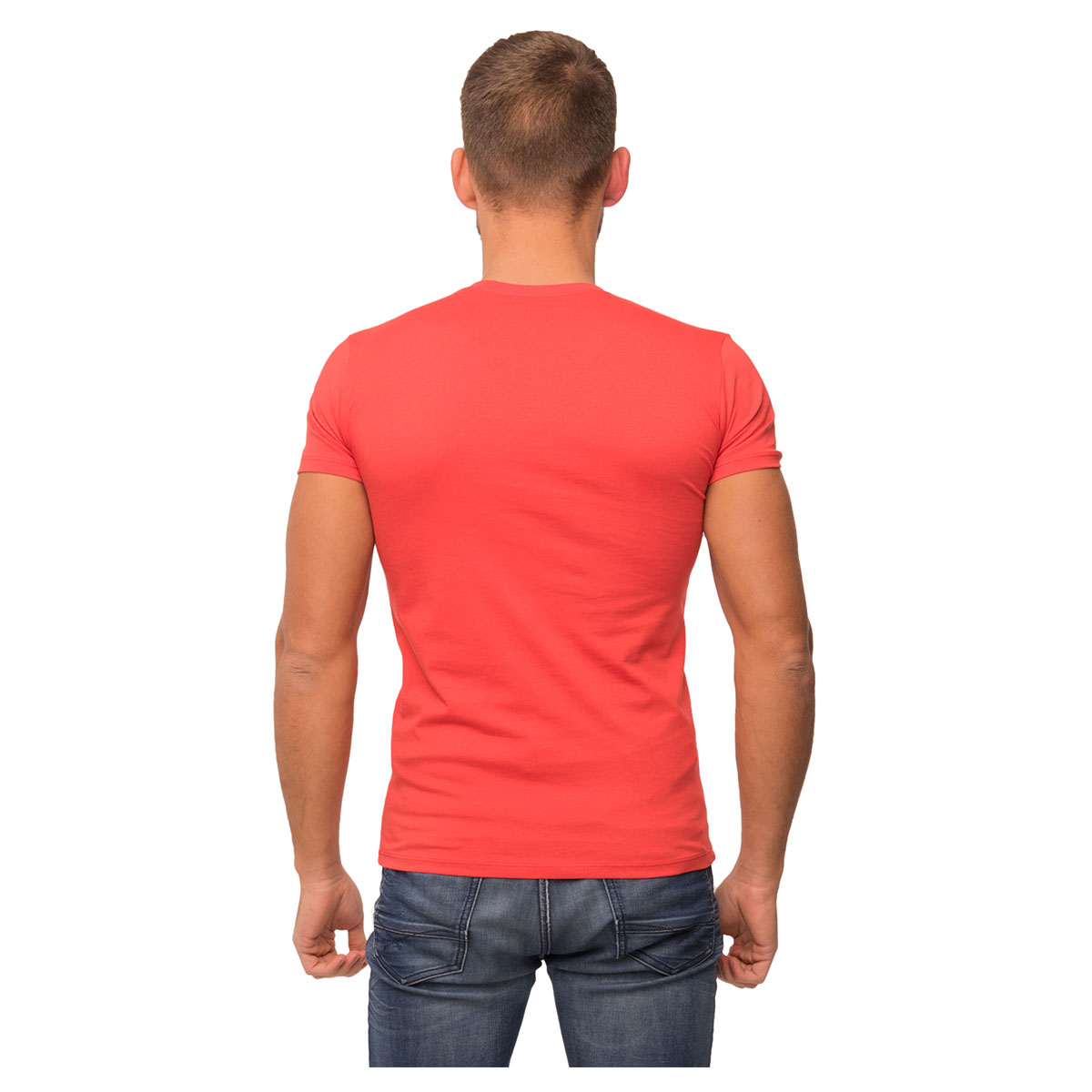 Футболка чоловіча 12-1338 червоний 3XL купити в Україні OnRiver.com.ua Футболка чоловіча 12-1338 червоний 3XL - Зображення 3