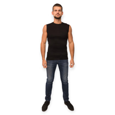 Безрукавка чоловіча 21-1201 чорний 2XL