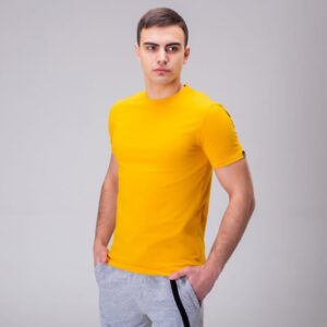 Футболка мужская однотонная оранжевая Pobedov Peremoga