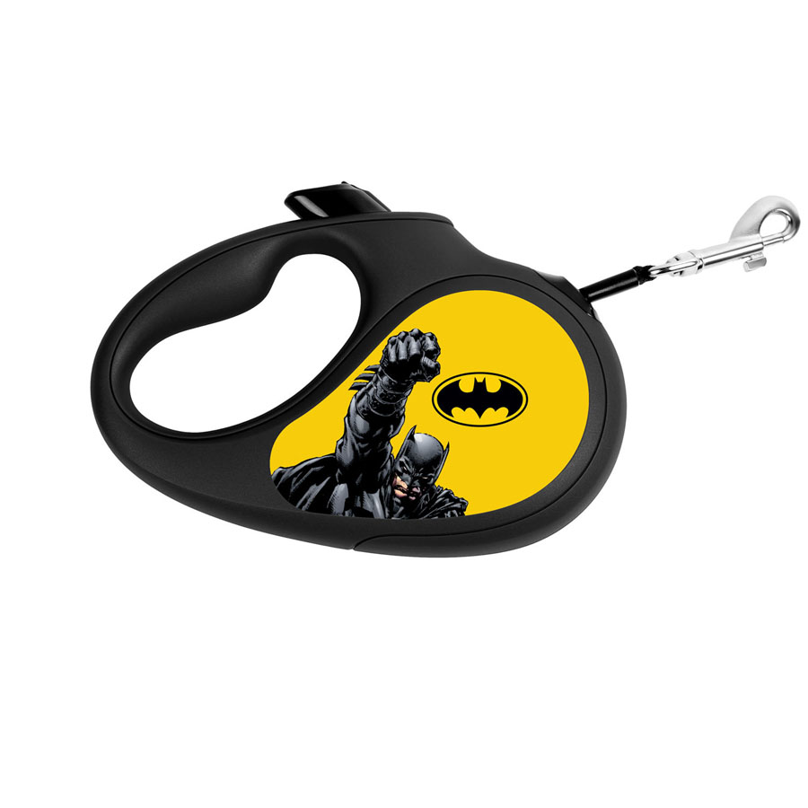 Повідець-рулетка для собак WAUDOG R-leash, малюнок "Бетмен Жовтий", L, до 50 кг, 5 м, світловідбиваюча стрічка чорний купити в Україні OnRiver.com.ua Повідець-рулетка для собак WAUDOG R-leash, малюнок "Бетмен Жовтий", L, до 50 кг, 5 м, світловідбиваюча стрічка чорний