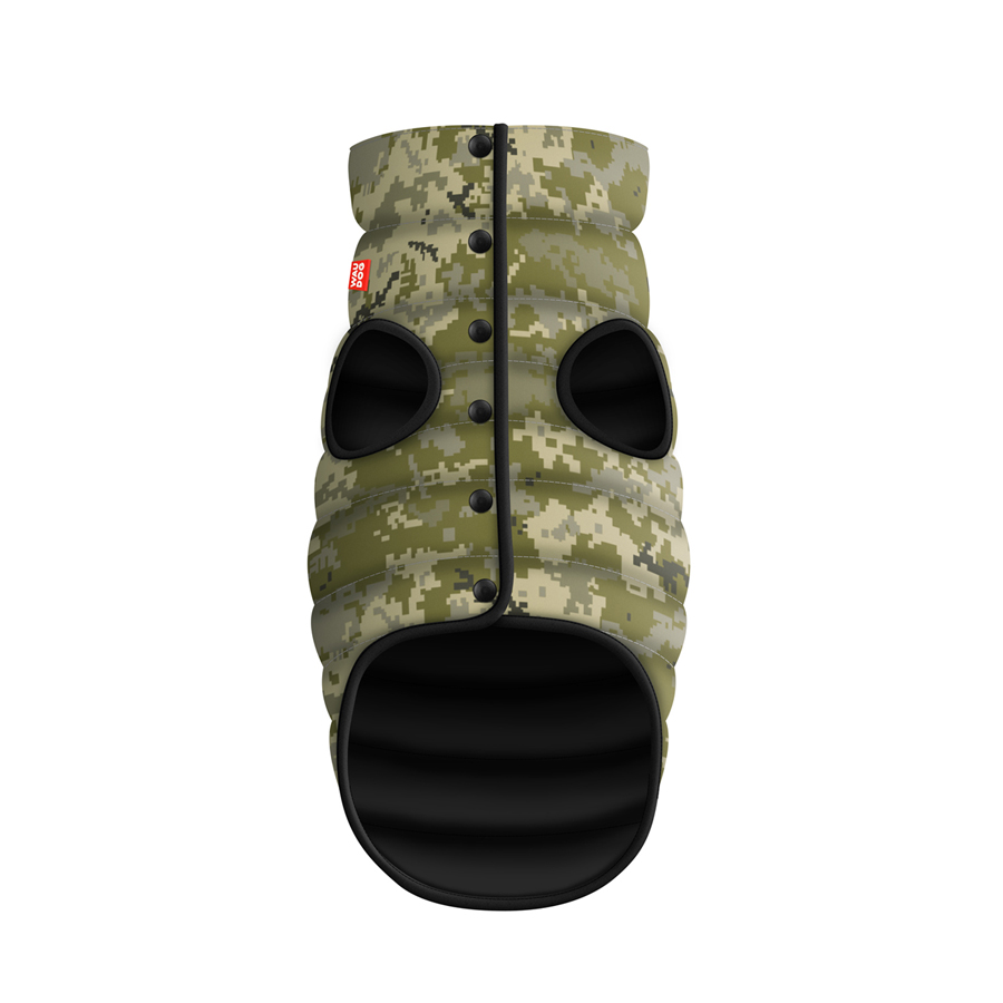 Курточка для собак WAUDOG Clothes, малюнок "Мілітарі", M50, В 76-79 см, С 55-61 см купити в Україні OnRiver.com.ua Курточка для собак WAUDOG Clothes, малюнок "Мілітарі", M50, В 76-79 см, С 55-61 см