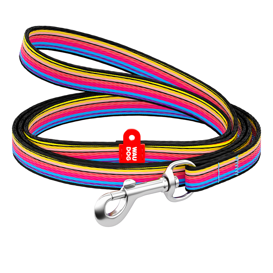 Повідець для собак нейлоновий WAUDOG Nylon, малюнок "Лінія 1", Ш 10 мм, Дов 122 см купити в Україні OnRiver.com.ua Повідець для собак нейлоновий WAUDOG Nylon, малюнок "Лінія 1", Ш 10 мм, Дов 122 см
