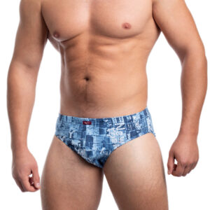 Bono труси чоловічі плавки сліпи 950429 блакитні принт 48