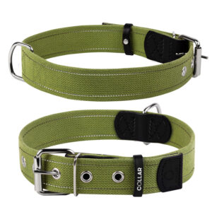 Нашийник для собак бавовняна тасьма CoLLaR Брезент (ширина 35 мм, довжина 51-63 см)