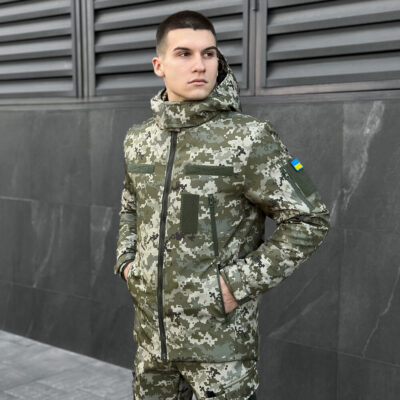 мужская зимняя Куртка с капюшоном Pobedov Winter Jacket Motive ЗИМА