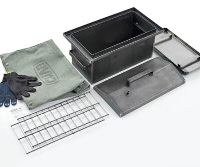 Коптильня з гідрозакривом товщина металу 2 мм 470*260*250 мм з чохлом і рукавичками СІЛА