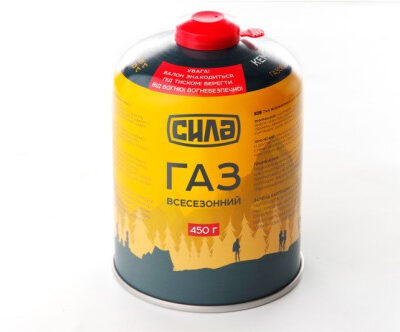 Газ у балоні для Кемпінгу 450 г (Корея) (нарізне з'єднання) СИЛА