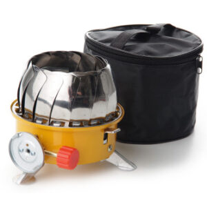 Портативна газова плита Тюльпан із вітрозахистом 210*210*100 мм СИЛА