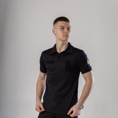 Мілітарі футболка кулмакс чорна чоловіча Pobedov Recon