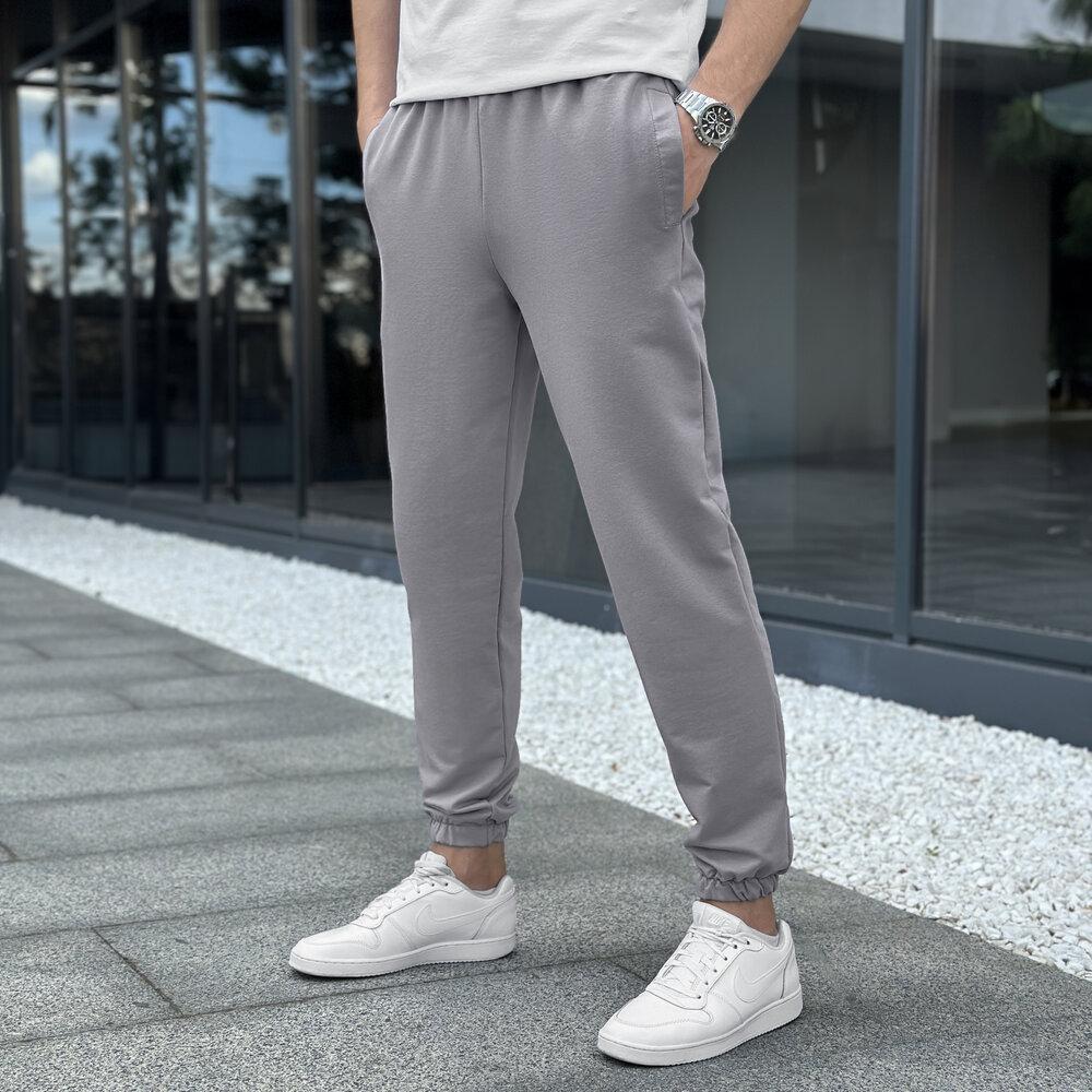 Чоловічі штани джогери з кишенями сталеві Pobedov 95 купити в Україні OnRiver.com.ua Чоловічі штани джогери з кишенями сталеві Pobedov 95